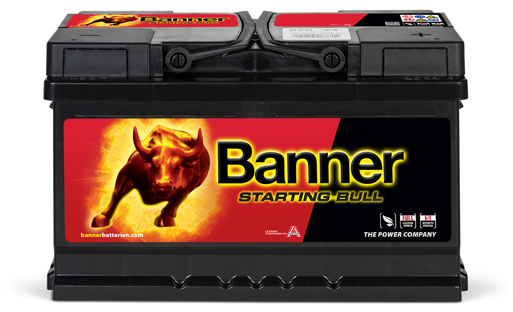 Banner Starting Bull / Batterie
