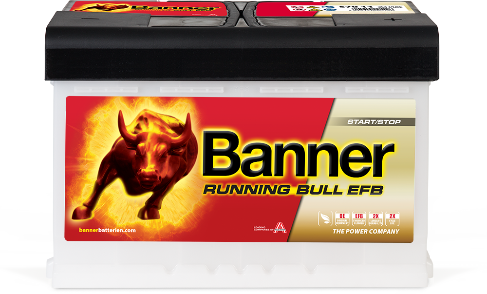 Banner Running Bull EFB / Batterie