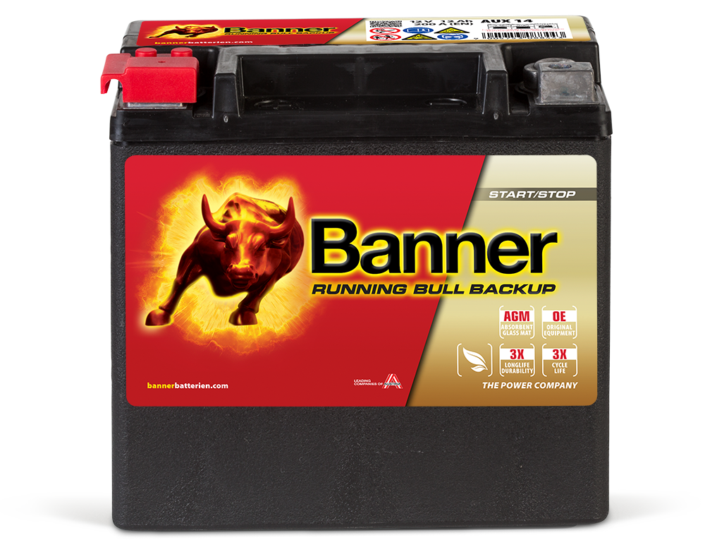Banner Running Bull BackUp / Batterie